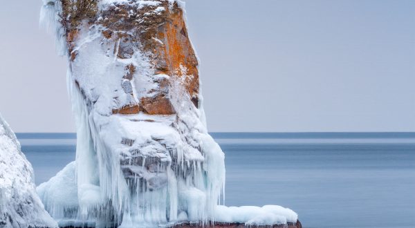 A Recent Blizzard Destroyed A Famously Iconic Sea Stack On Minnesota’s North Shore