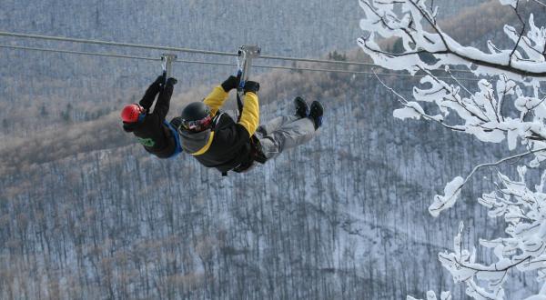 Take A Winter Zip Line Tour To Marvel Over New York’s Majestic Snow Covered Landscape From Above