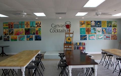 Sip A Glass Of Wine While You Create A Masterpiece At Canvas and Cocktails Paint And Sip In Mississippi