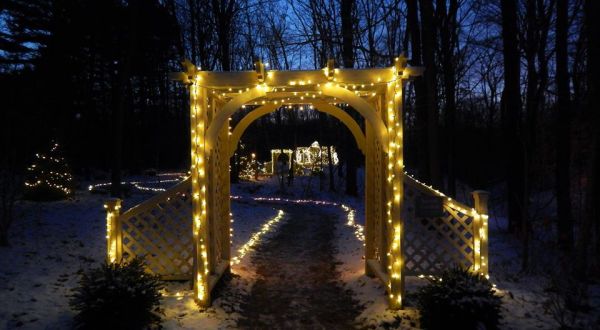 Beech Creek Botanical Garden’s Twinkling Holiday Lights And Bonfires Are So Worth A Trip From Cleveland