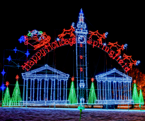 Drive Through A Winter Wonderland Of Lights At Bright Lights In This Massachusetts Park