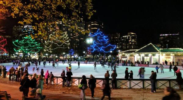 There’s No Better Way To Embrace Winter In Massachusetts Than Ice Skating On Boston Frog Pond