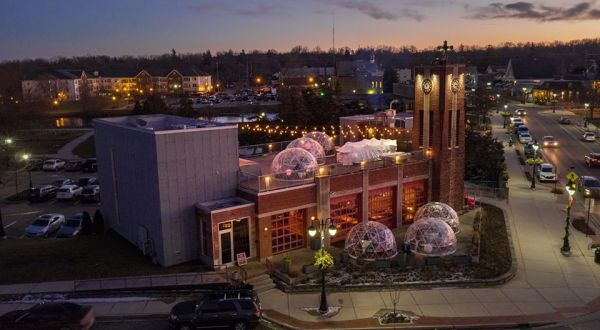 Stay Warm And Cozy This Season At Fenton Fire Hall’s Rooftop Igloo Bar In Michigan