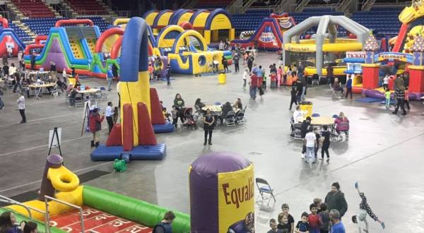 Over 25 Inflatables Will Be Set Up At Fight The Frost, A Massive Indoor Carnival In North Dakota