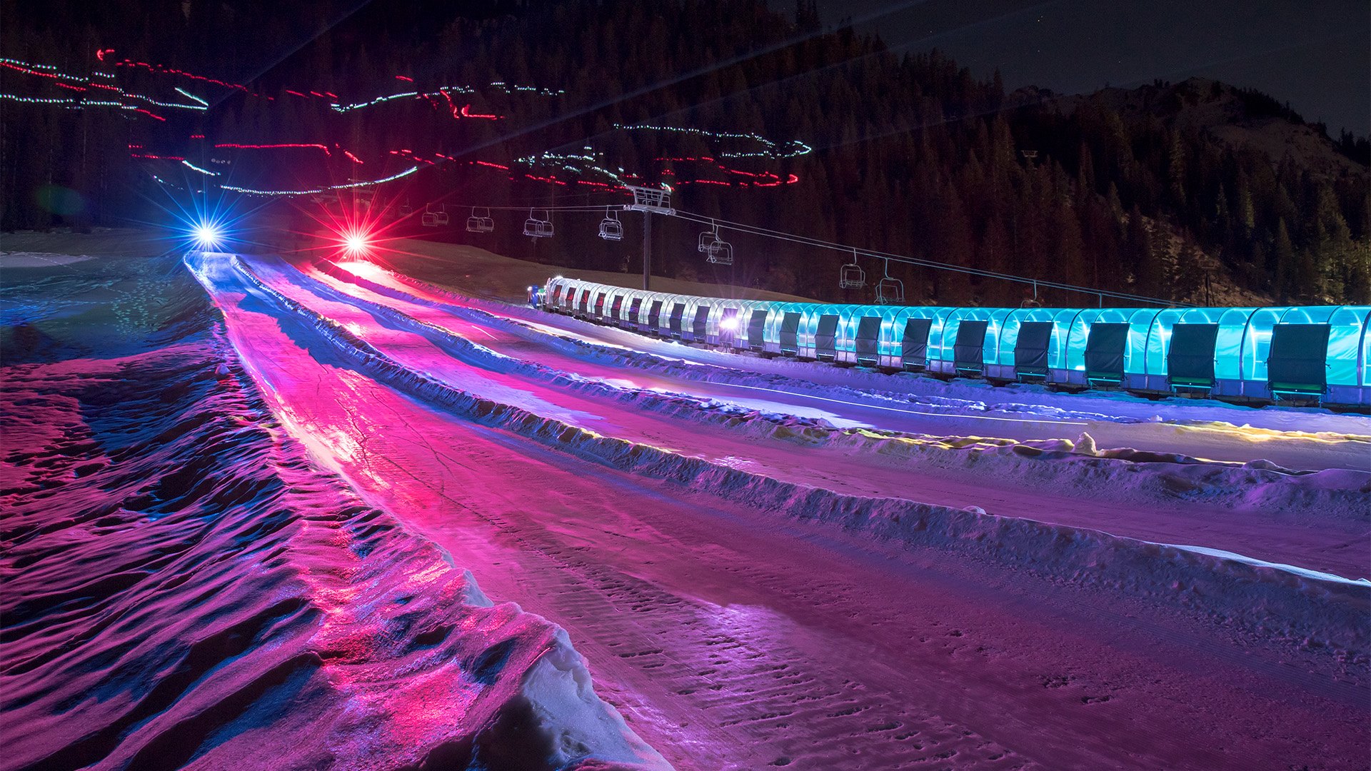 Try The Ultimate Nighttime Adventure With Disco Tubing At Squaw Valley Reso...