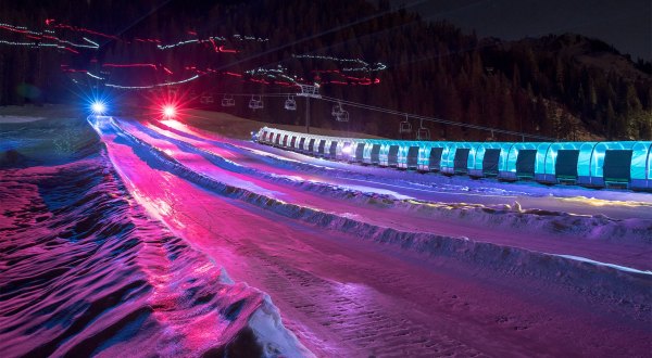 Try The Ultimate Nighttime Adventure With Disco Tubing At Squaw Valley Resort In Northern California