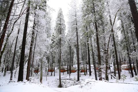 You'll Find A Luxury Glampground At Inn Town Campground In Northern California, It's Ideal For Winter Snuggles And Relaxation