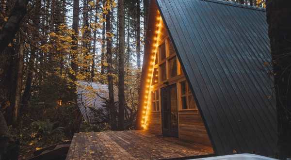 Spend The Night In A Secluded Nature Lover’s Paradise At This A-Frame Cabin In Washington