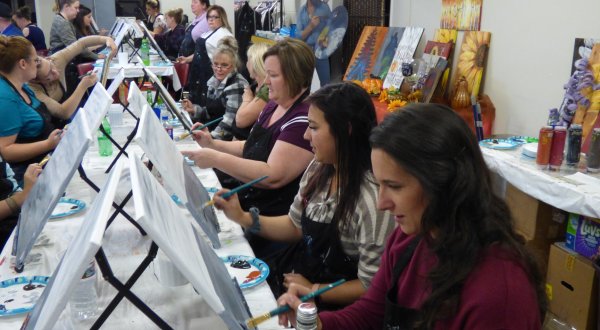 Sip A Glass Of Wine While You Create A Masterpiece At The Grape Van Gogh In Idaho