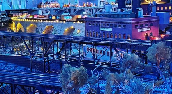 Bask In The Warm Glow Of Holiday Lights At Night Trains, A Christmas-Themed Train Attraction In Minnesota