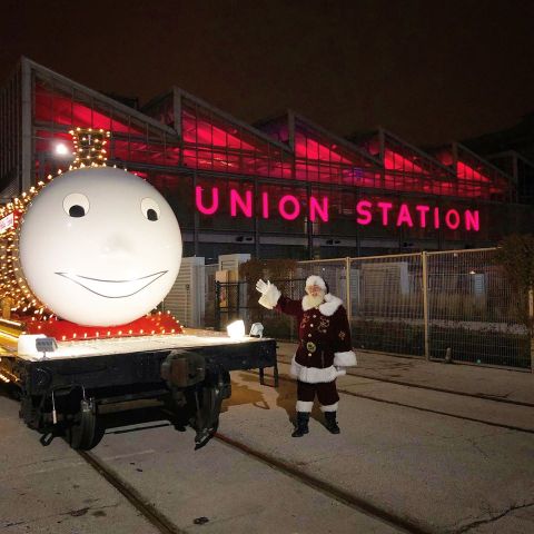 Tour Santa's Train When It Pulls Into Union Station In Kansas City, Missouri This Winter