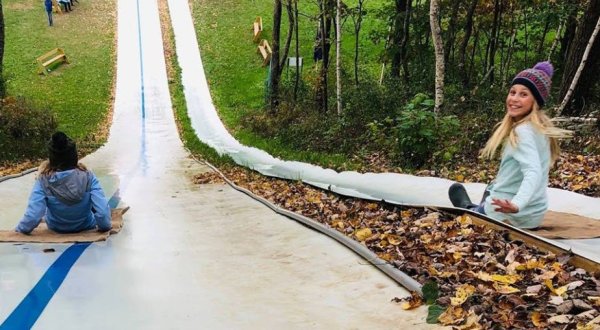 Take A Ride On A 200-Foot Slide At Enchanted Valley Acres In Wisconsin