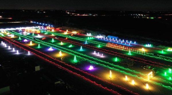 Drive Through Thousands Of Lights At Werner Park In Nebraska With This Holiday Display