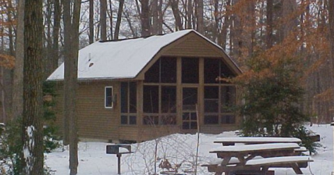 You'll Find A Luxury Glampground At Killens Pond State Park In Delaware, It's Ideal For Winter Snuggles And Relaxation