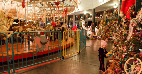 Every Year, This Historic Carousel In Northern California's Tilden Park Turns Into A Holiday Wonderland