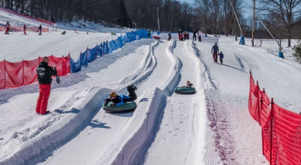 One Of The Largest Snow Tubing Parks In The U.S. Is Just Outside Buffalo At Holiday Valley Resort