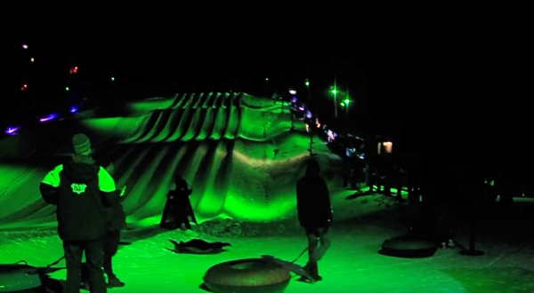Try The Ultimate Nighttime Adventure With Northern Lights Snow Tubing At Massanutten In Virginia