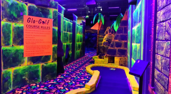 Explore A Neon Wonderland When You Play Glo Golf At Zap Zone In Michigan