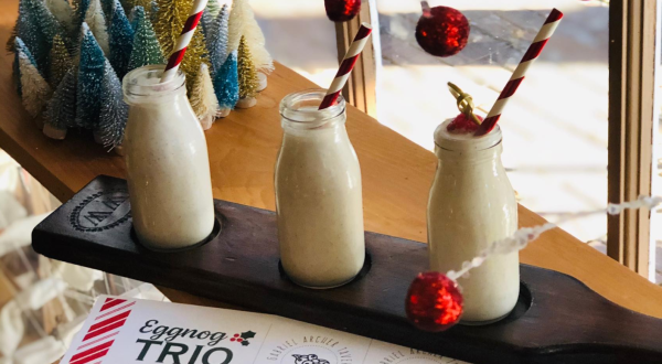 This Holiday, Try The Eggnog Flights At The Gabriel Archer Tavern, One Of The Most Festive Spots In Virginia