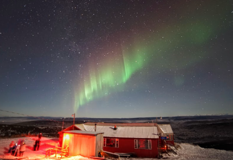 Stay Warm & Cozy In The Ski Land Lodge While You Hunt For The Aurora In Alaska