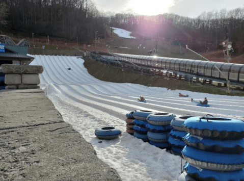 You Will Want To Get In On The Action At Ober Gatlinburg, Tennessee's Favorite Place For Winter Tubing