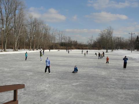 Glide Across A Natural Ice Skating Rink This Winter At Akron Falls Park Near Buffalo