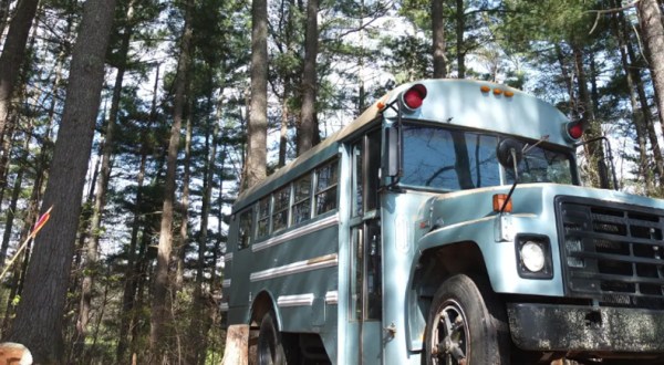 If You’d Never Consider Sleeping In A School Bus In The Forest In North Carolina, You’ll Think Again After Seeing This One
