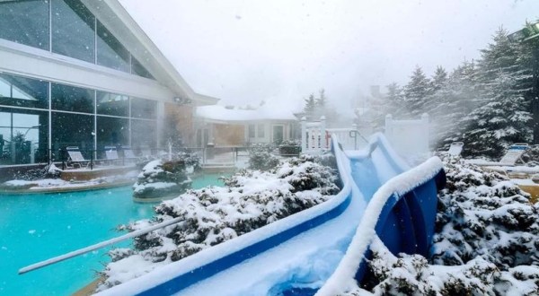 Whirl Through West Virginia’s Snowy Scenery With A Ride On This Outdoor Winter Waterslide