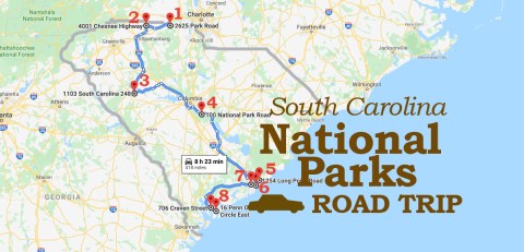 Road Trip To 8 Of South Carolina's National Parks For A Trip Through History