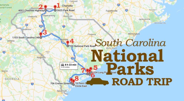 Road Trip To 8 Of South Carolina’s National Parks For A Trip Through History