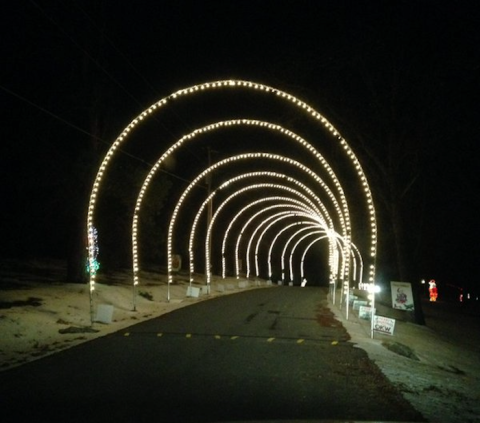 Marvel Over 300 Different Light Displays Covering An Island At The Lake Wister State Park In Oklahoma