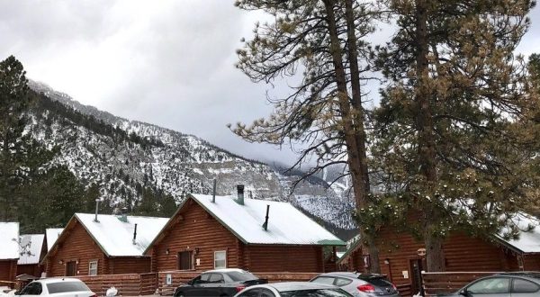 Surround Yourself With Snowy Pines When You Sleep At The Mt. Charleston Cabins In Nevada