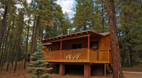 Spend The Night In A Woodsy Mountain Cabin At Whispering Pines Resort In Arizona