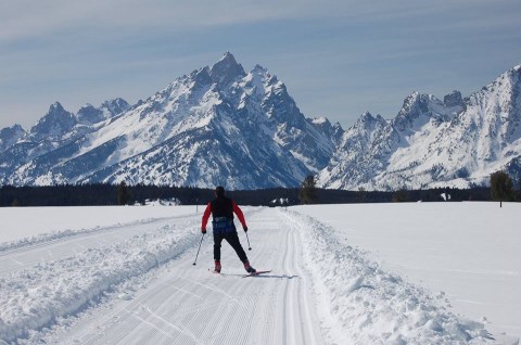 Cross Country Skiing Through Grand Teton National Park In Wyoming Is The Perfect Way To Find Tranquility This Winter