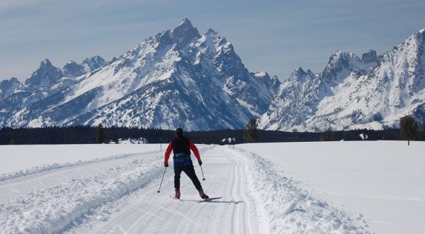 Cross Country Skiing Through Grand Teton National Park In Wyoming Is The Perfect Way To Find Tranquility This Winter