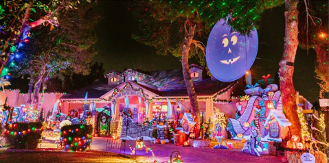 Halloween Christmas House Just Might Have The Wackiest Neighborhood Christmas Light Display In All Of Arizona