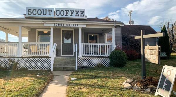 Sip A Specialty Drink At Scout Coffee, A Cozy Coffee Shop In Missouri