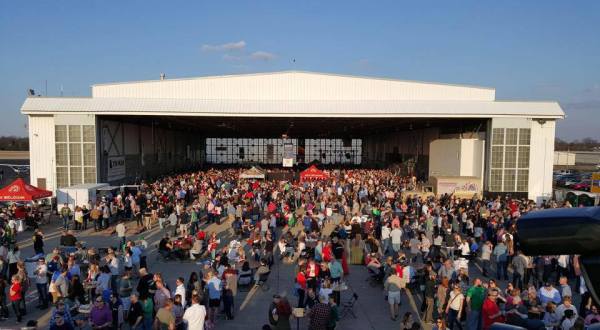 Head To A Massive Beer Festival In A Historic Airport Hanger At Tailspin Ale Fest In Kentucky