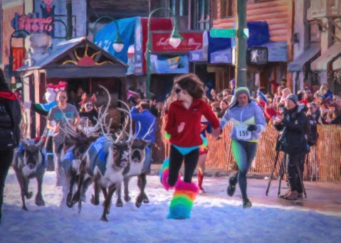Run With The Reindeer During Fur Rondy, The 85-Year-Old Alaska Winter Festival