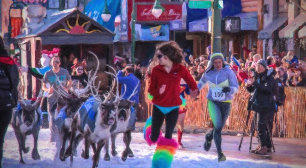 Run With The Reindeer During Fur Rondy, The 85-Year-Old Alaska Winter Festival