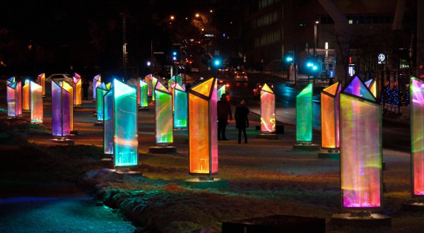 Immerse Yourself In A Magical Light Installation Called Prismatica At Michigan’s World Of Winter Festival