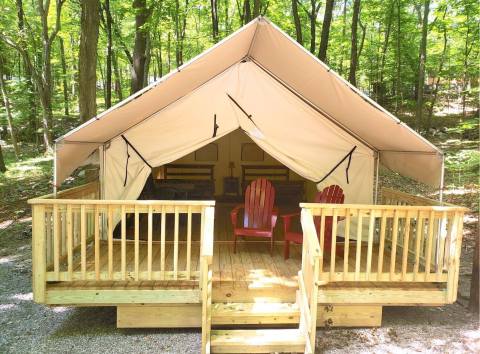 For Just $89 A Night, You Can Stay In A Luxury Tent At Kymer's Camping Resort In New Jersey