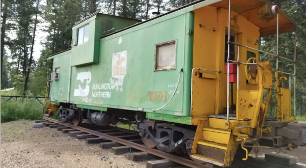 Spend The Night In An Authentic 1970s Railroad Caboose In Montana’s Bitterroot Mountains