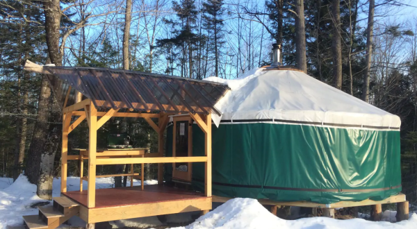 For Just $55 A Night, You Can Stay In A Yurt In The Woods In New Hampshire