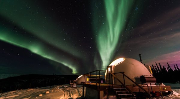 Spend The Night Inside Of Your Very Own Igloo At Borealis Basecamp In Alaska