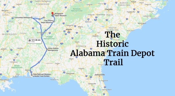 Follow The Historic Alabama Train Depot Trail For An Unforgettable Adventure Through Time