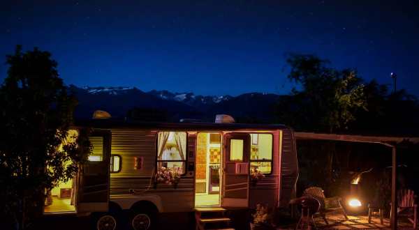 Sleep Inside A Colorful Camper On The Shores Of A Lake For A Vibrant Northern California Adventure