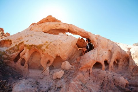 Hike Into A Bizarre Geological Formation On The Bowl Of Fire Trail In Nevada