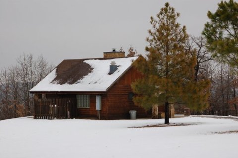 Enjoy A Charming Winter Night In The Cabins At Keystone State Park In Oklahoma