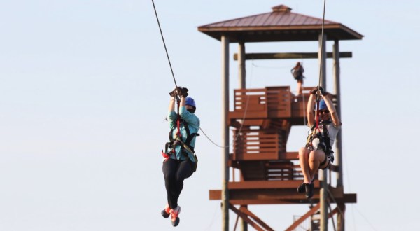 Try The Highest, Longest, And Fastest Zipline On The Gulf Coast At Alabama’s Hummingbird Zipline Course